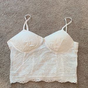 White Lace Bra Top